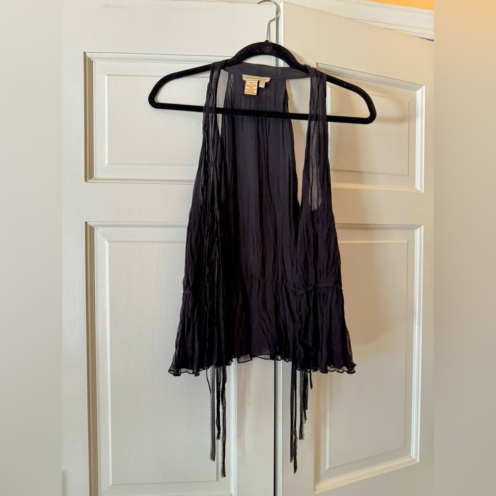 BCBGMaxAzria Black Sleeveless Top
